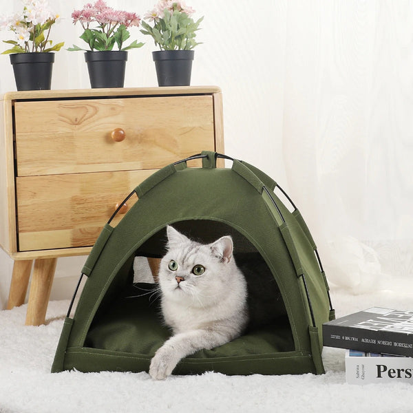 Cama Toca Barraca para Gato - Muttly™